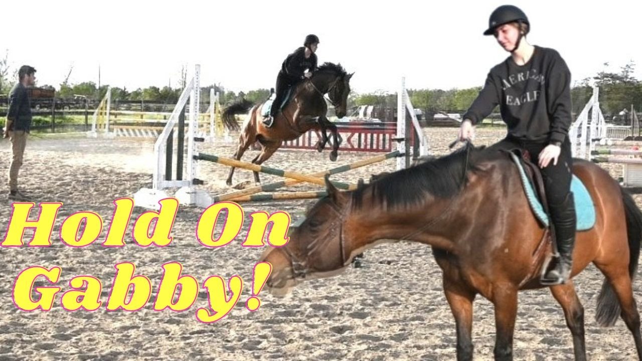 Gabby Rides A Horse With A Turbo Button!