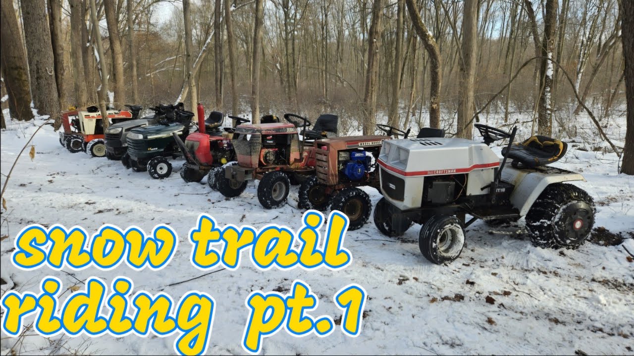 snow riding in the woods pt.1