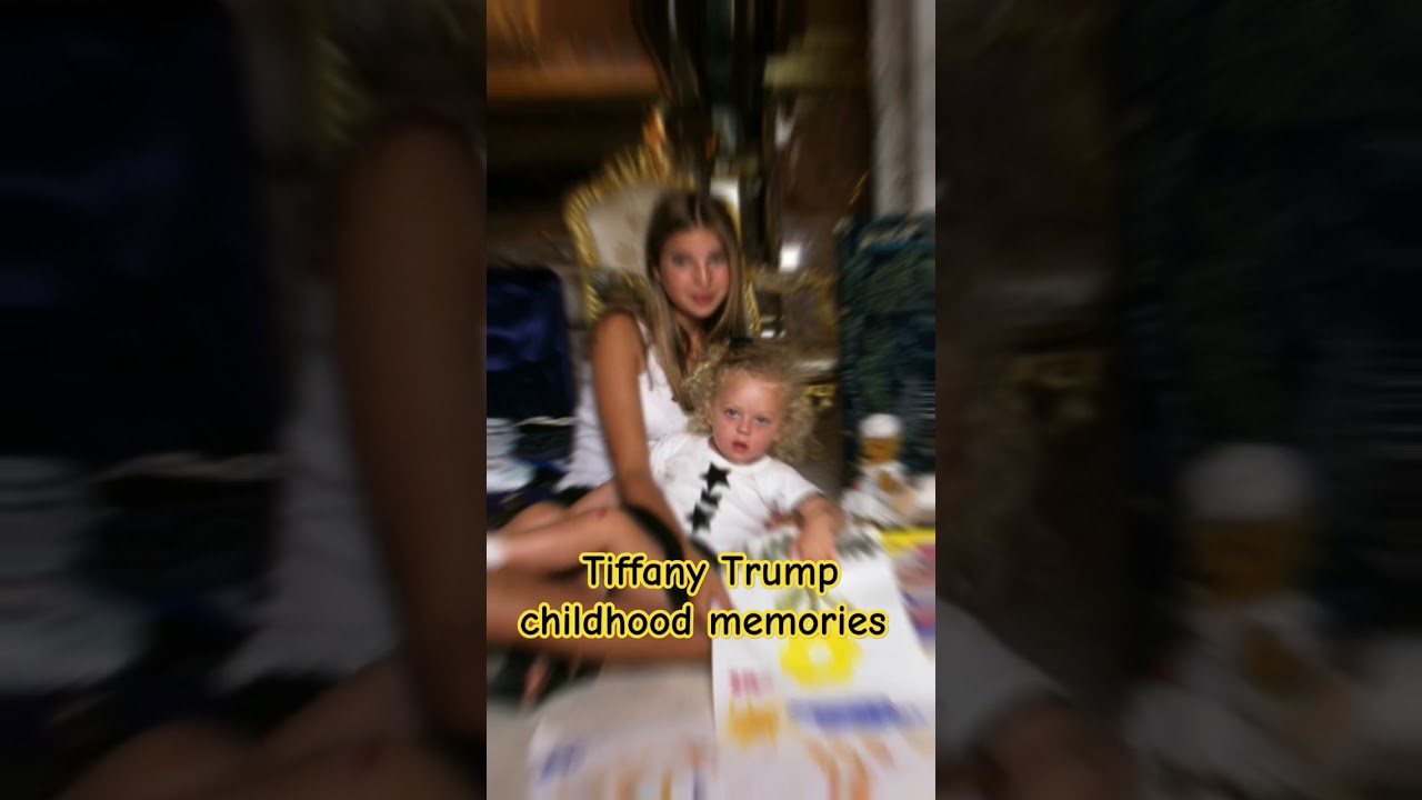 Tiffany Trump with Ivanka Trump childhood memories #ivanka #tiffany #trump #beautiful #shorts