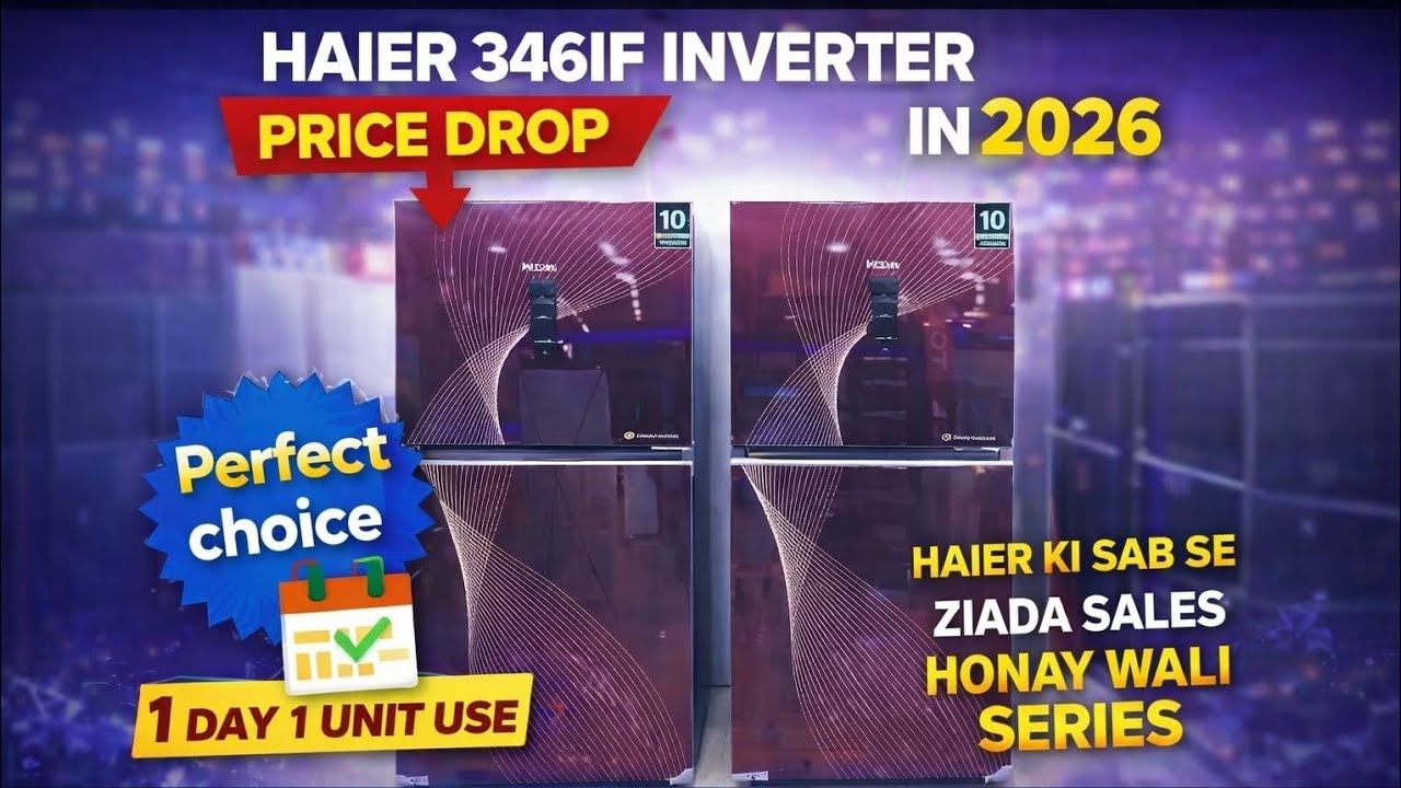 Haier 346IF Refrigerator Price Drop 2026 | Full Review | 1 Day 1 Unit Inverter Fridge