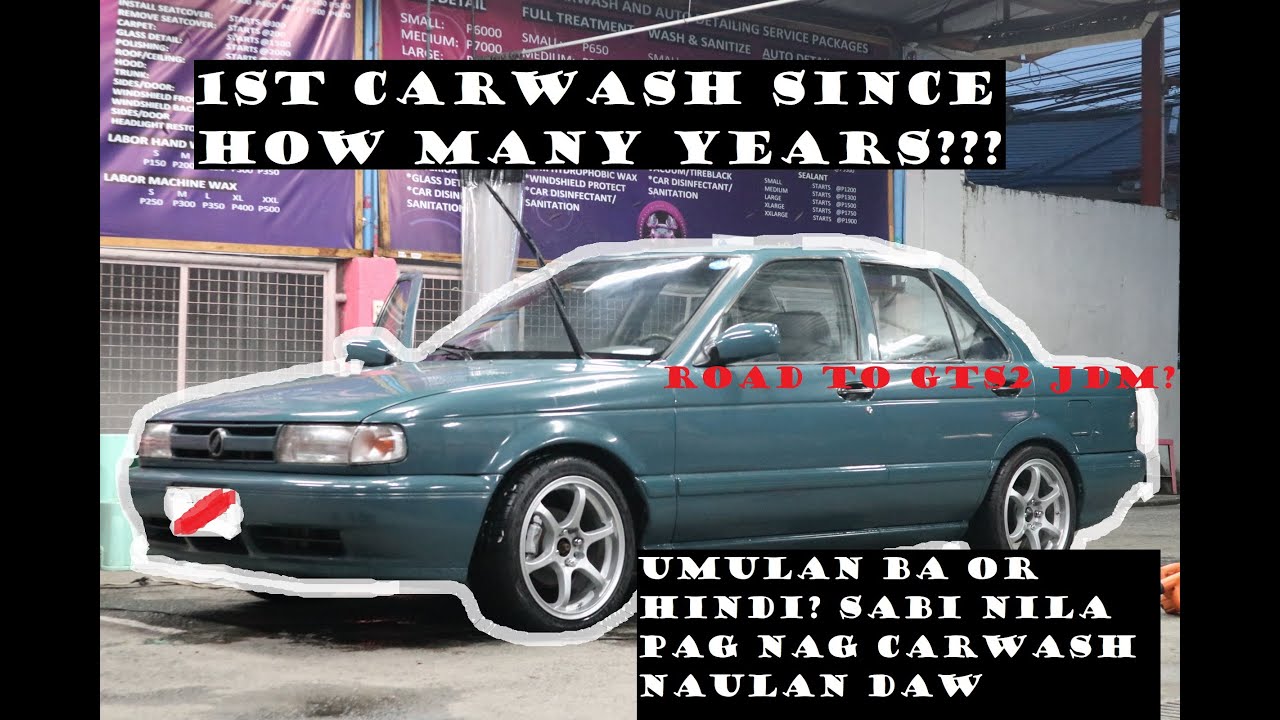 Nissan Sentra B13 1st carwash since?? quick update vlog guys! lezgow!