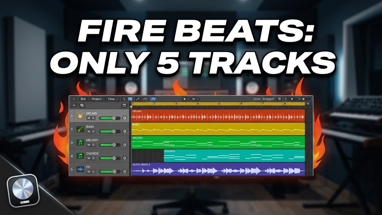 How To Make FIRE Beats Using Just 5 Tracks (In Logic Pro X)