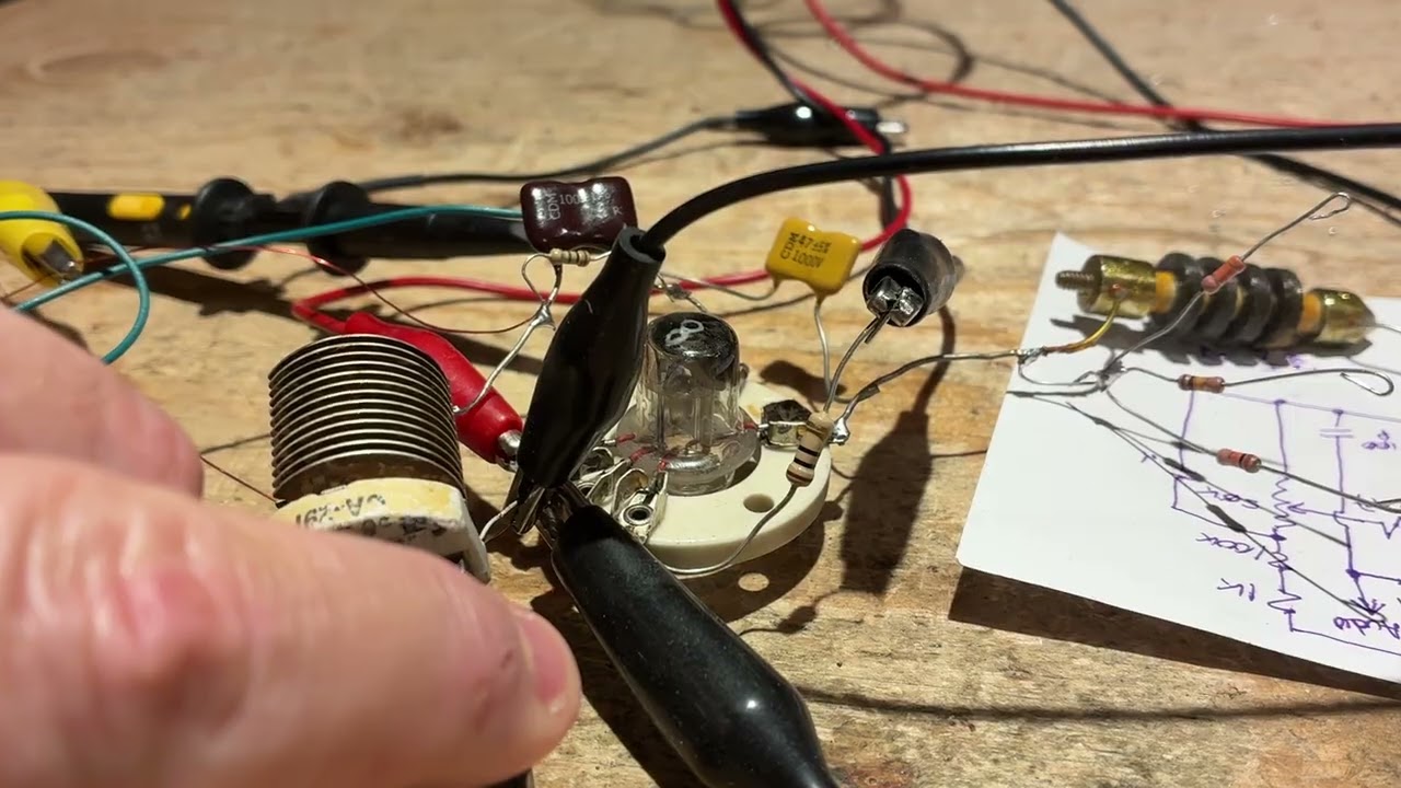 Acorn tube 958 regen radio prototype 