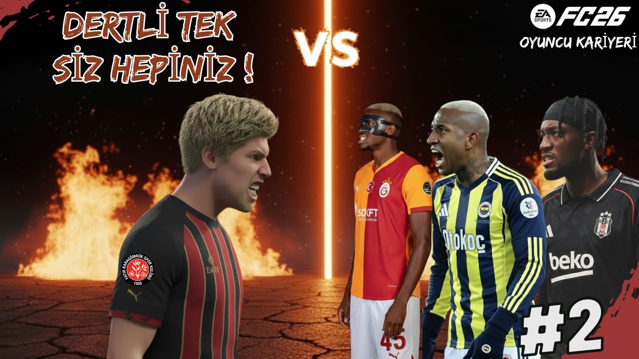 Dertli Tek Siz Hepiniz ! | Çamaşır Makinesi Dertli İş Başında ! | FC26 Oyuncu Kariyeri 2.Bölüm