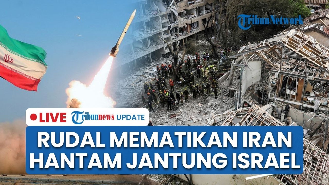 🔴LIVE UPDATE :  Gelombang Rudal Hujani Jantung Israel, Iran Pakai Misil 1 Ton Berdaya Hancur Tinggi