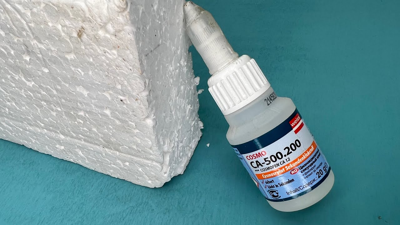 The trick with super glue and foam, the strength that will surprise you