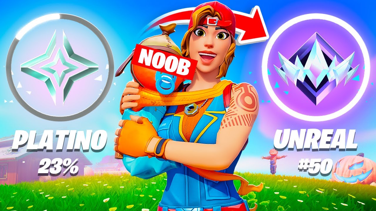 Intente SUBIR a un NOOB hasta UNREAL! (SPEEDRUN RANKED)