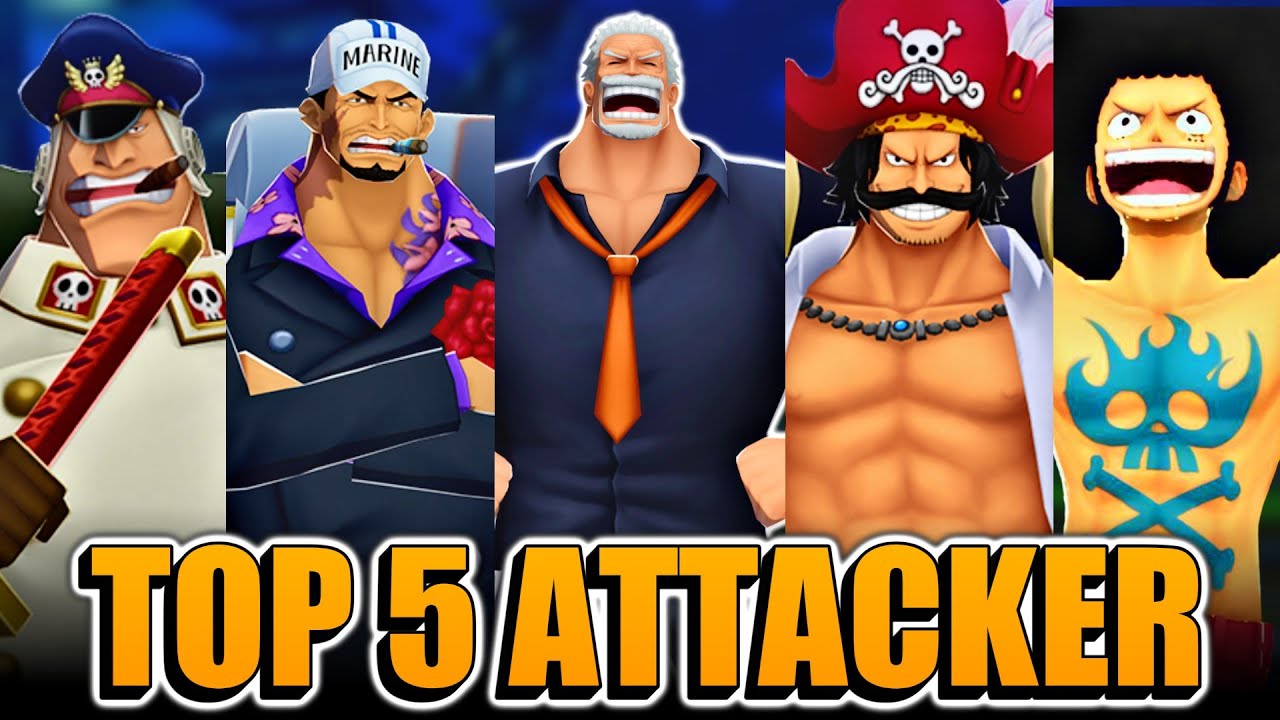Top 5 Attackers in OPBR 💪 | One Piece Bounty Rush
