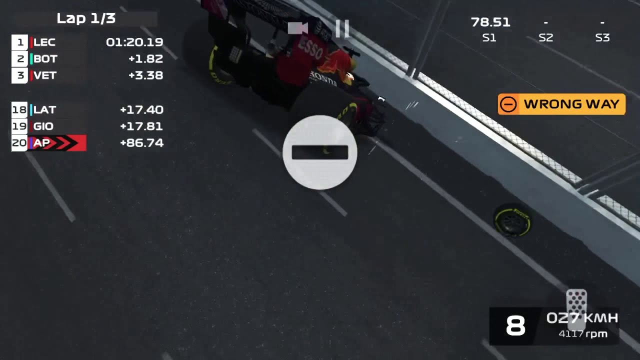 (ios) F1 Mobile Racing - 🚨Over 300km/h Head-on Crash