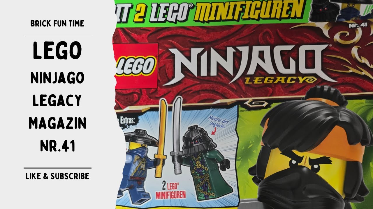 Jay als Rogue und Zarkt in der Box 😍😍 !!! Neu LEGO Ninjago Legacy Magazin Nr.41 *Review*