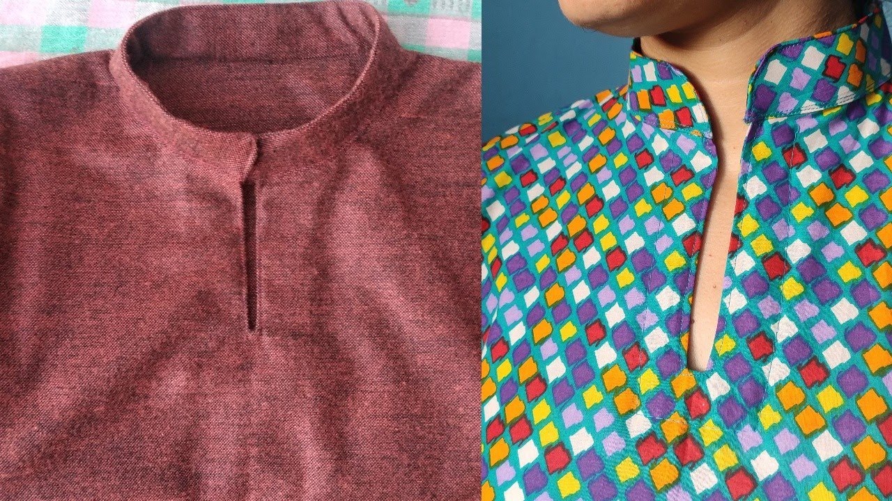 Cutting and stitching of Stand Collar|| Full van neck collar cutting and stitching in Hindi.
