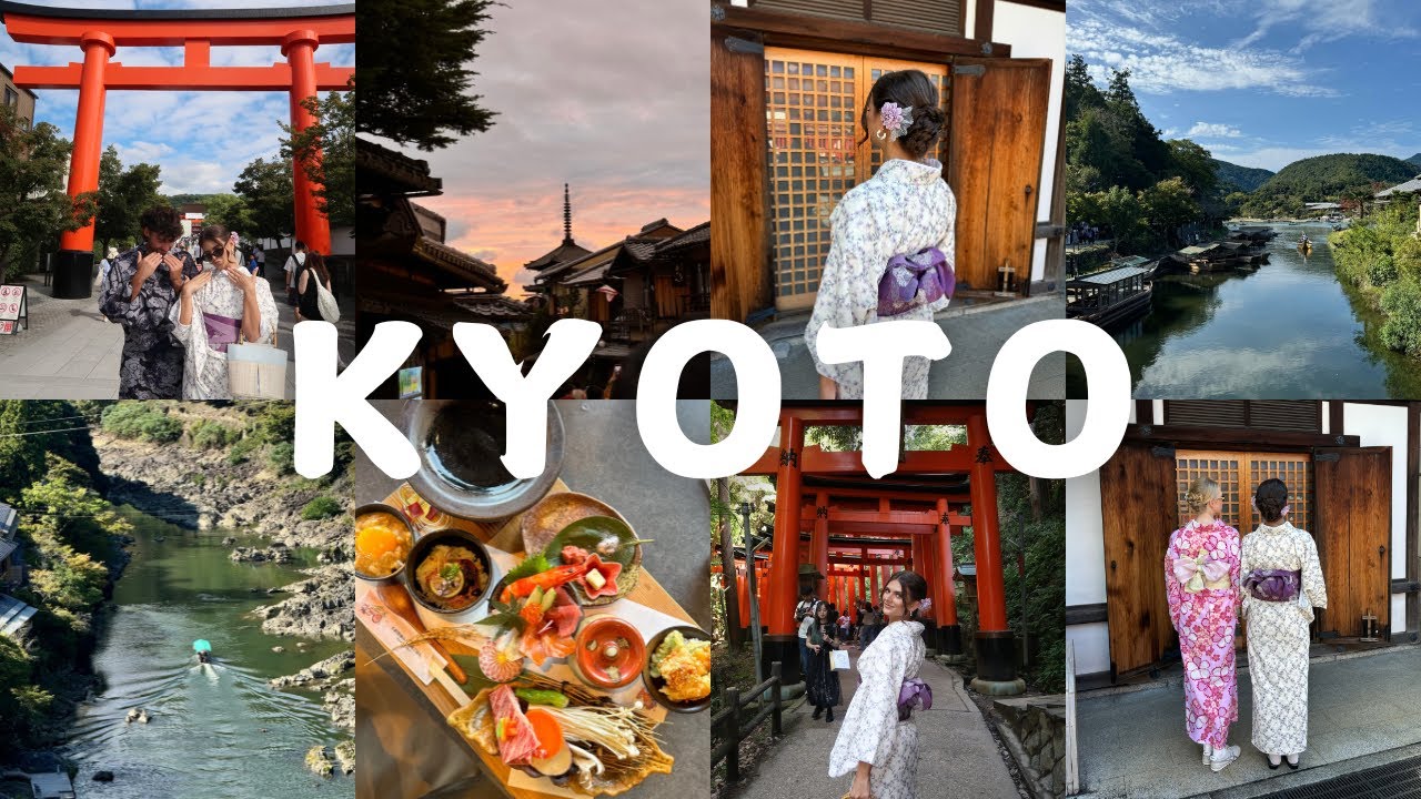 KYOTO VLOG: Arashiyama, Fushimi Inari Taisha, Kimono's, Itoh Dining and things to do in Kyoto
