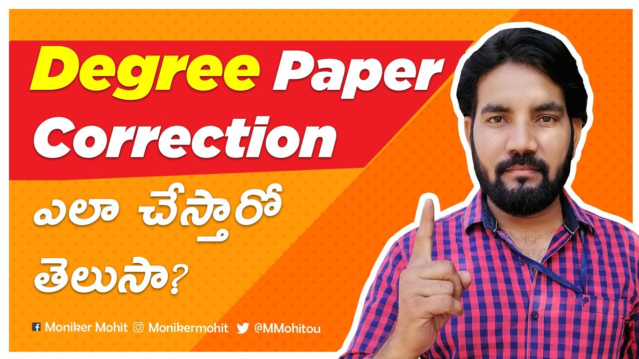 How Degree Paper Correction Do
