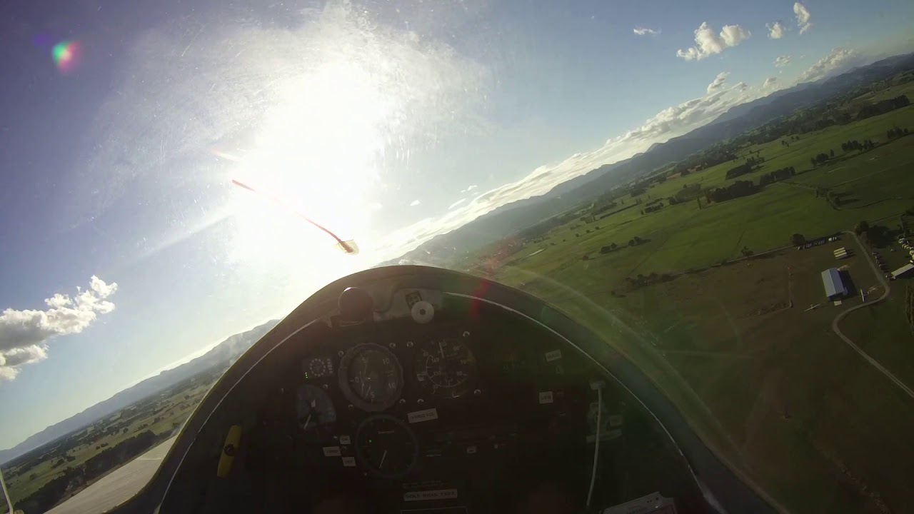 Glider paddock landing