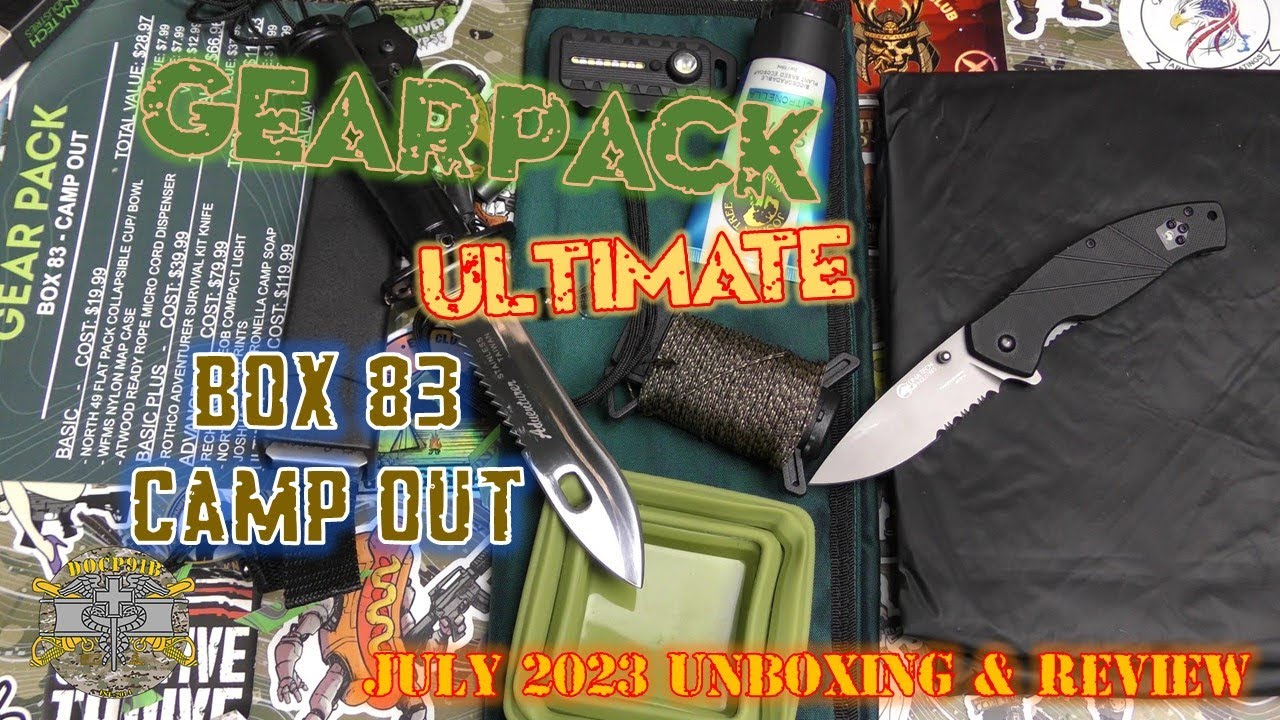 Gear Pack ULTIMATE July 2023 - Box 83 - Camping out - Unboxing & Review