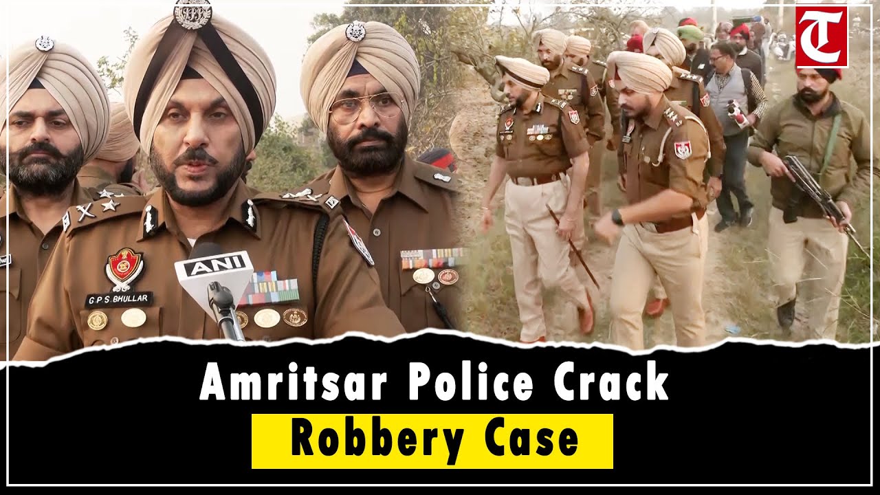 Amritsar Police Nab Armed Robbery Accused; One Injured in Firing During Recovery Operation