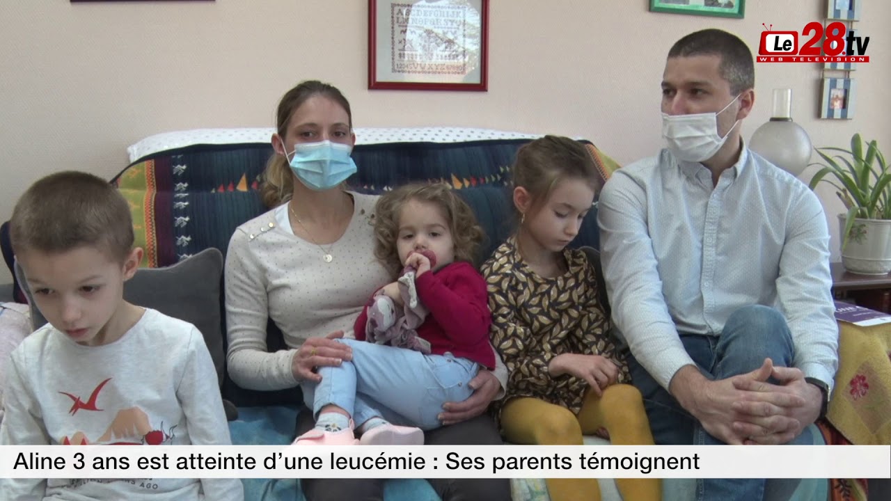 Aline 3 ans est atteinte d'une leucémie. Ses parents témoignent