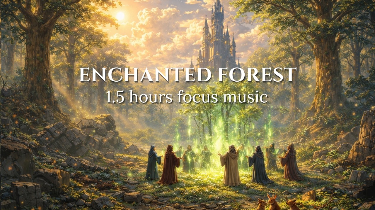 Enchanted Forest Ritual | 1.5 Hours Mystical Fantasy Music for Writing & Deep Focus