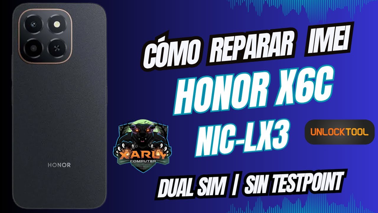 ✅ HONOR X6C F4 | Cómo reparar imei Honor X6C NIC-LX2 sin testpoint | Repair F4 NIC LX2 Unlocktool