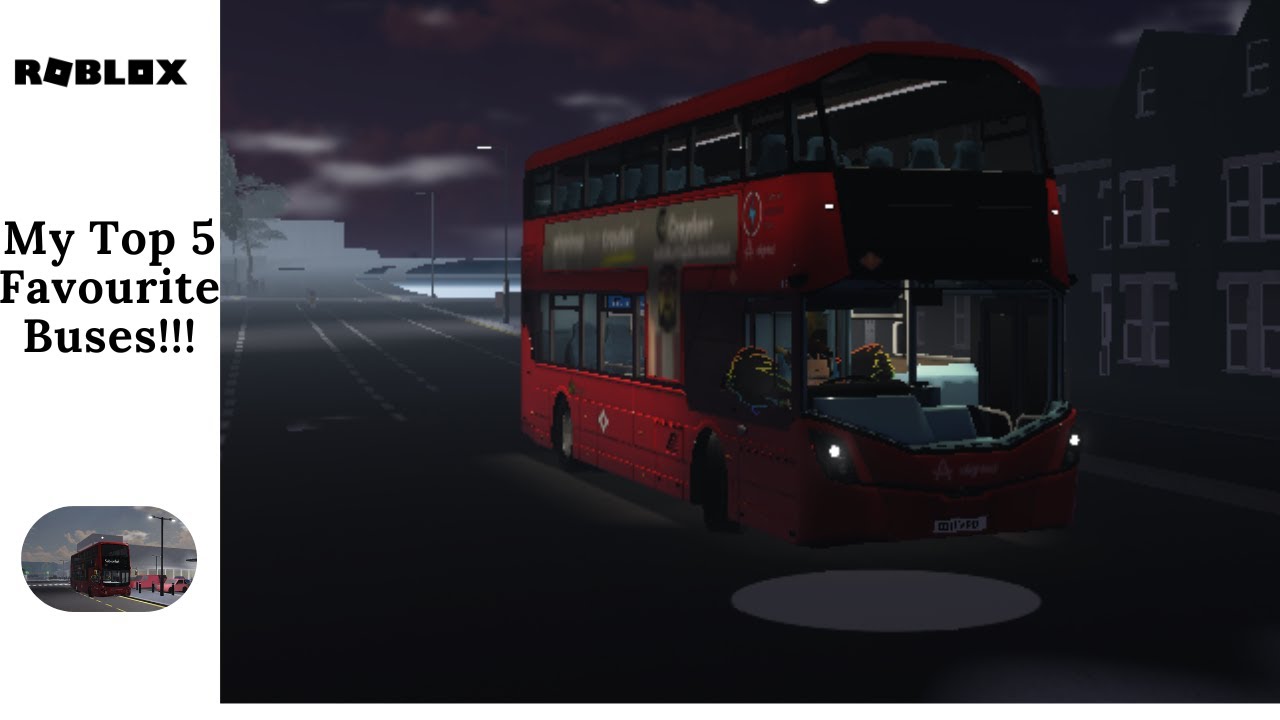 My Top 5 FAVOURITE Buses In Croydon Roblox!