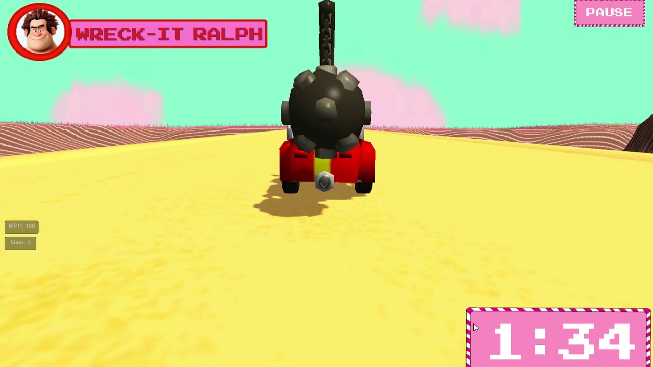 Sugar Rush Superraceway - Cake Plateau with Wreck-It Ralph