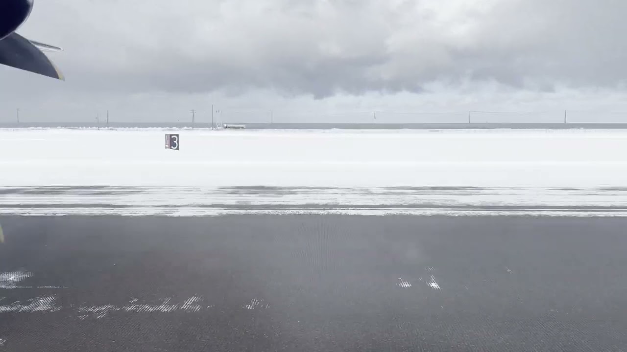 【４Ｋ】ＮＨ４８４１・着陸・稚内空港| Landing・ＷＫＪ