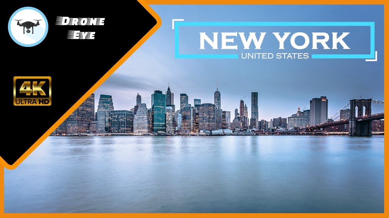 🌍 New York | USA 🇺🇸 | Through A Drone's Eye | 4K Drone Footage | Mind Relaxing 👁‍🗨