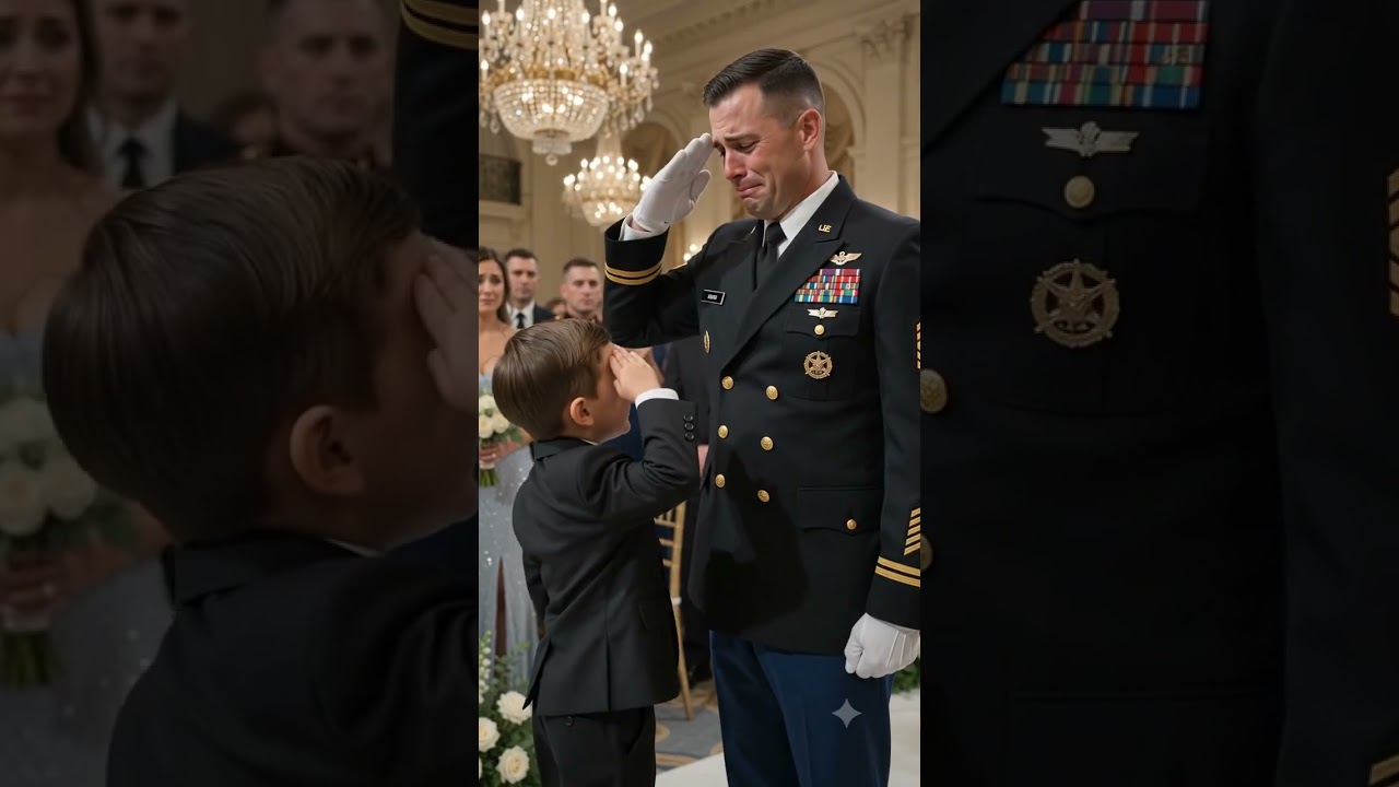 The most respectful salute from the tiniest Marine 🥺🇺🇸  #ytshorts #philippines #ytshortsindia