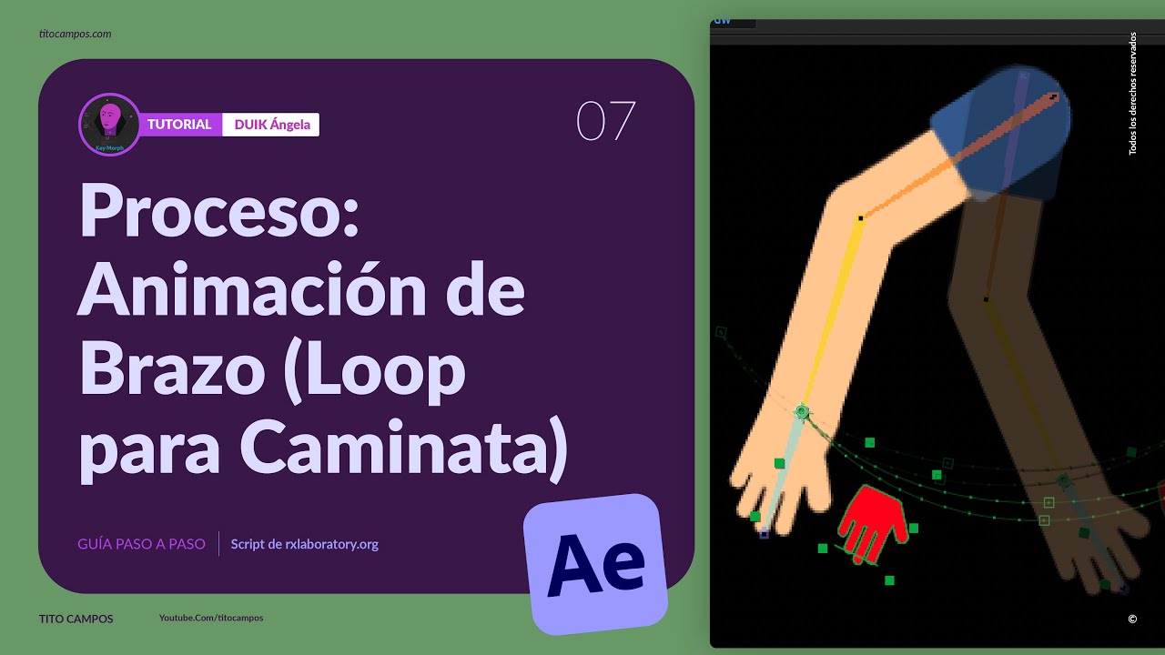 DUIK &Aacute;ngela | 07 | Animaci&oacute;n de Brazo (Loop de caminado) &ndash; Tutorial/Gu&iacute;a Paso a Paso en Espa&ntilde;ol