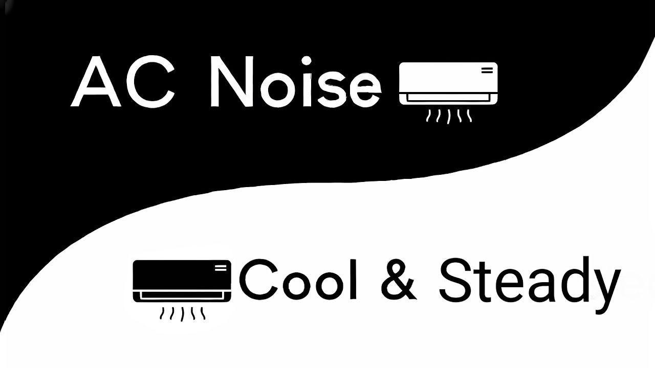 Air Conditioner Noise (Cool & Steady) | 10 Hours | Black Screen