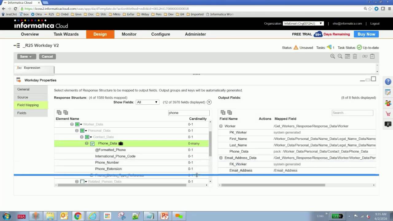 Informatica Cloud Workday Integration Demonstration