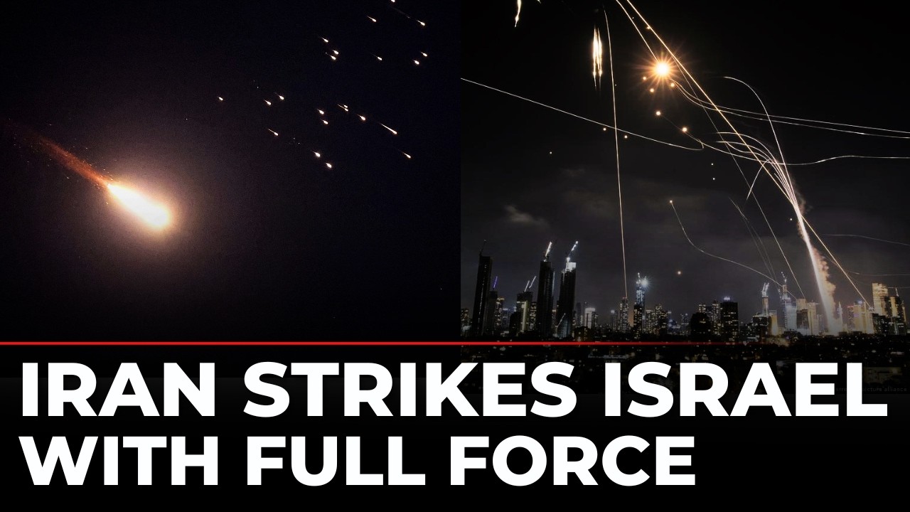 Bomblets Rain Over Tel Aviv, Jerusalem & Haifa | Iran Strikes Israel | Iron Dome Interceptions | War