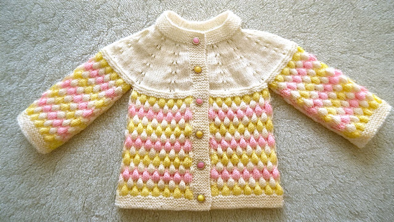 Multicolour Baby Cardigan for Newborn - In Hindi - My Creative Lounge
