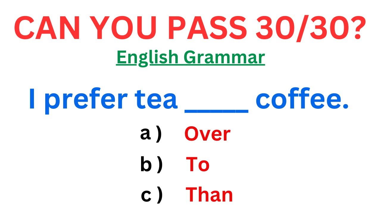 English Grammar Test That 90% of people Fail /QUIZ 26