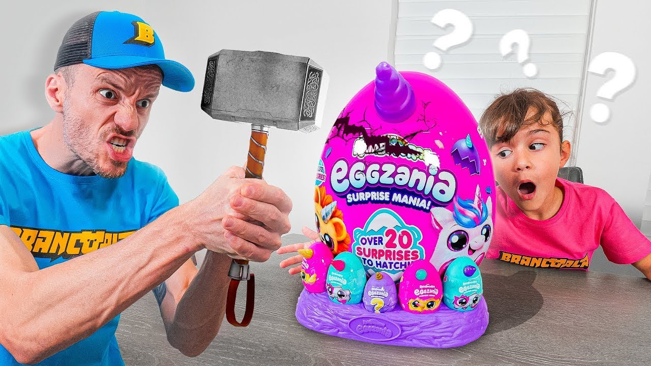 OVO MISTERIOSO GIGANTE DE UNICÓRNIO 🥚 Laura e Brancoala