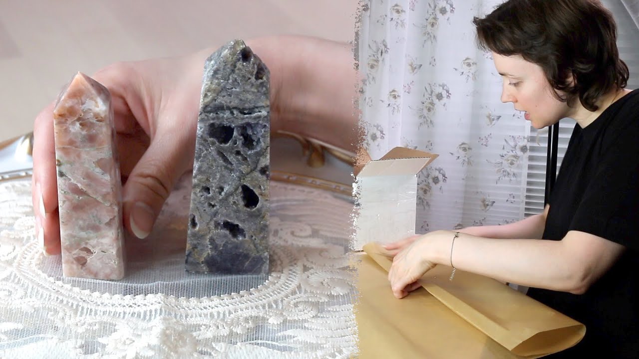 ASMR Whisper Packaging & Wrapping Crystal Order | Crinkle, Tape & Plastic Bubble Wrap Sounds