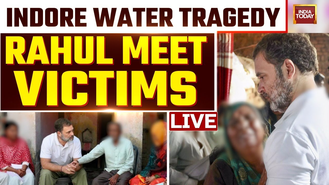 Rahul Gandhi News Live: Rahul Gandhi Meet Toxic Water Victims, Slams MP Govt Over 24 Deaths