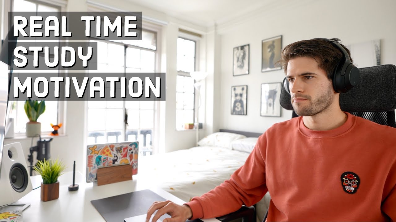 REAL TIME study with me (no music): 1 HOUR Productive Power Session | KharmaMedic