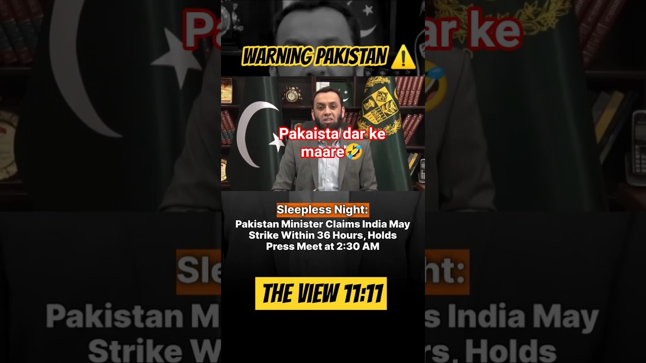 Sleepless night for #pakistan #warning #war #warzone #pahalgam #india#jaihind #news #shortsfeed#fyp