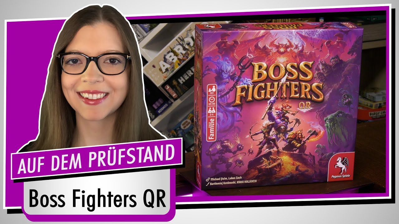 Spiel doch mal BOSS FIGHTERS QR! - Brettspiel Rezension Meinung Test 