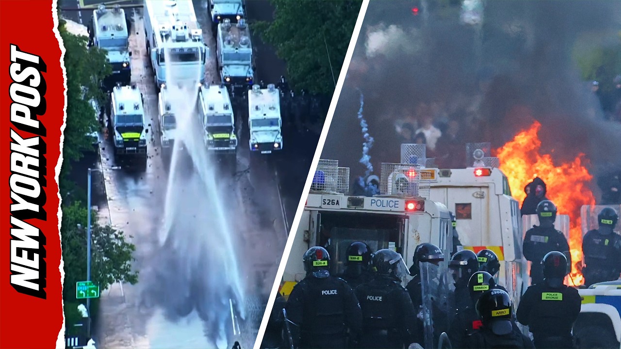 Police UNLEASH Water Cannon as Belfast Riots Escalate
