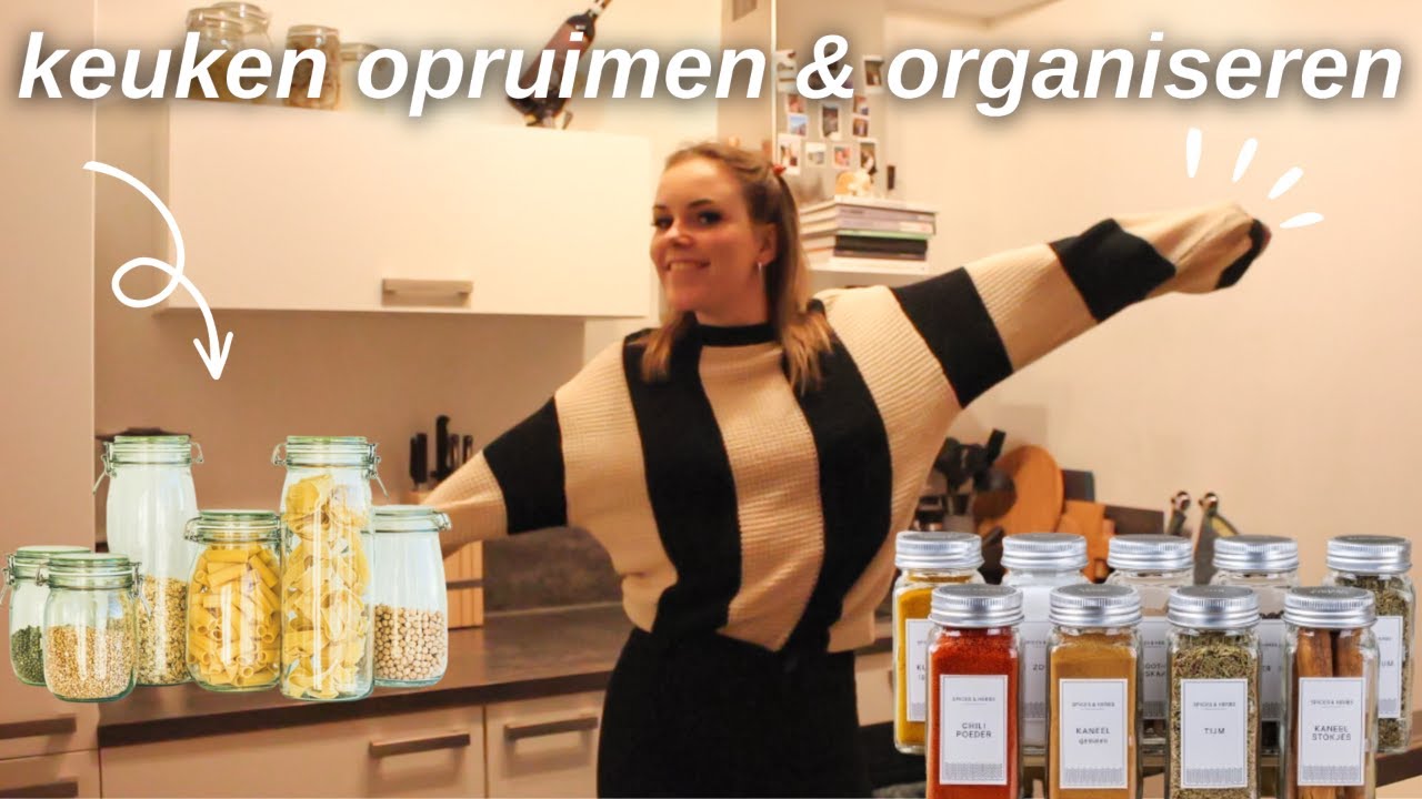 MIJN KEUKEN OPRUIMEN & ORGANISEREN! CLEAN WITH ME🧼