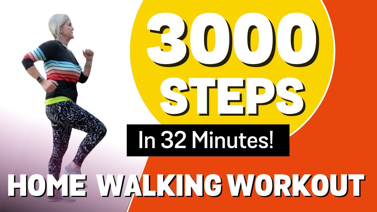 3000 Steps Workout in 32 Minutes! Fun Walking Workout #stepsathome  #walkingforfitness #3000steps