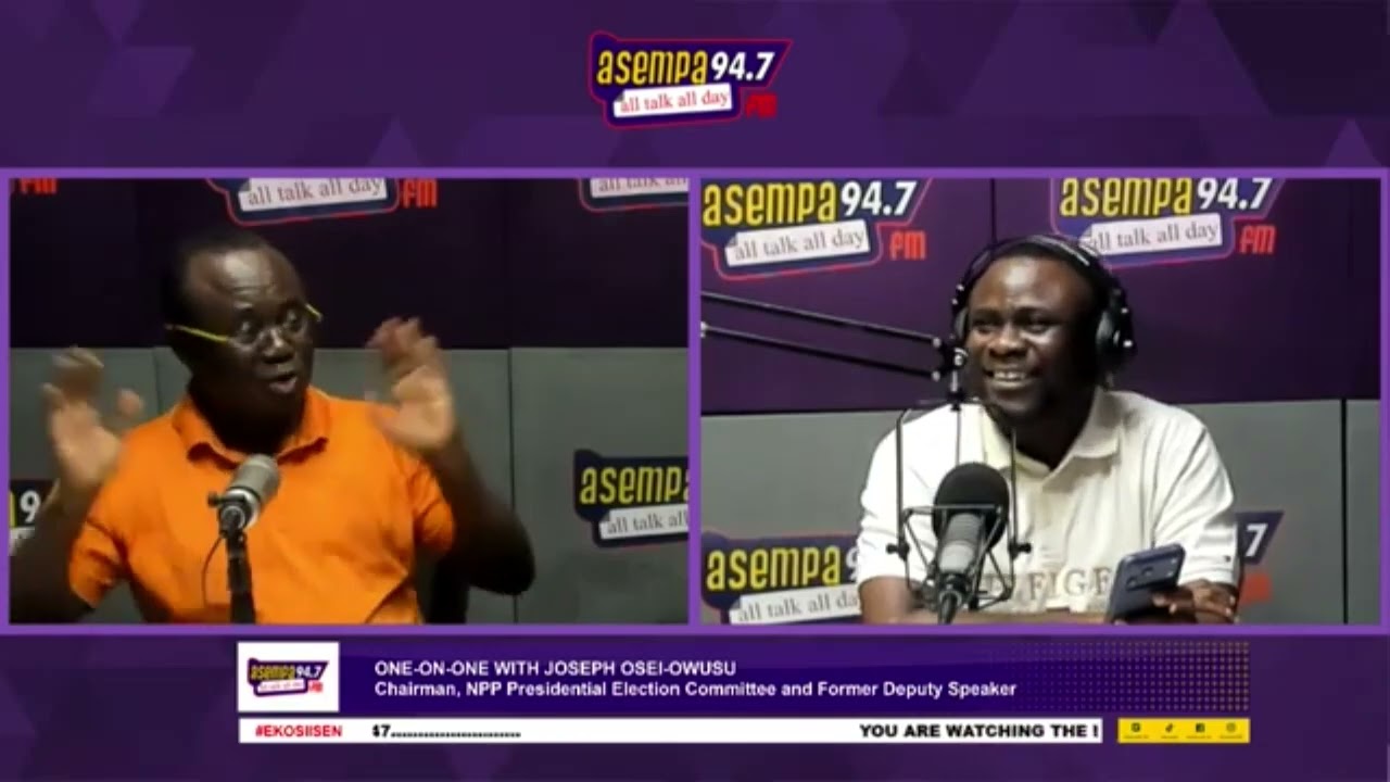 There was no problem with the peace pact; Ken wanted guarantees – Joe Osei Owusu | Ekosiisen