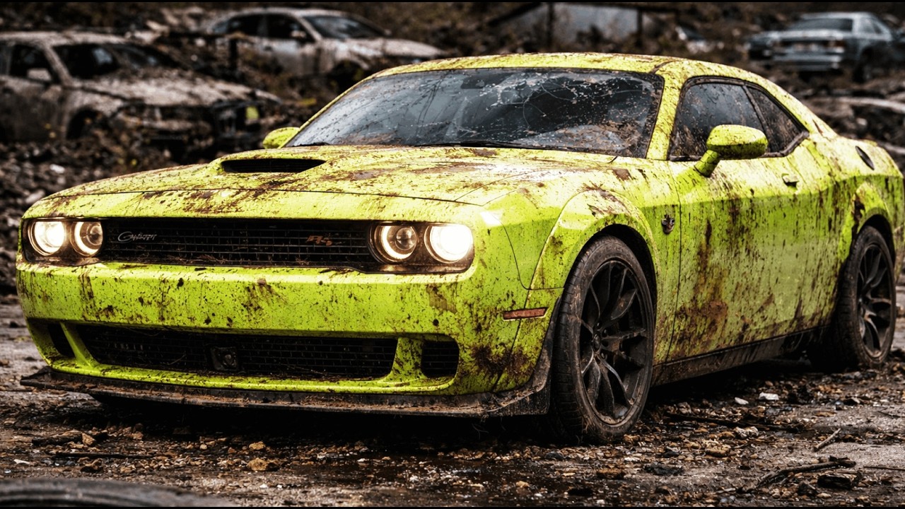 Abandoned Dodge Challenger SRT Rebuild | Full Muscle Car Restoration