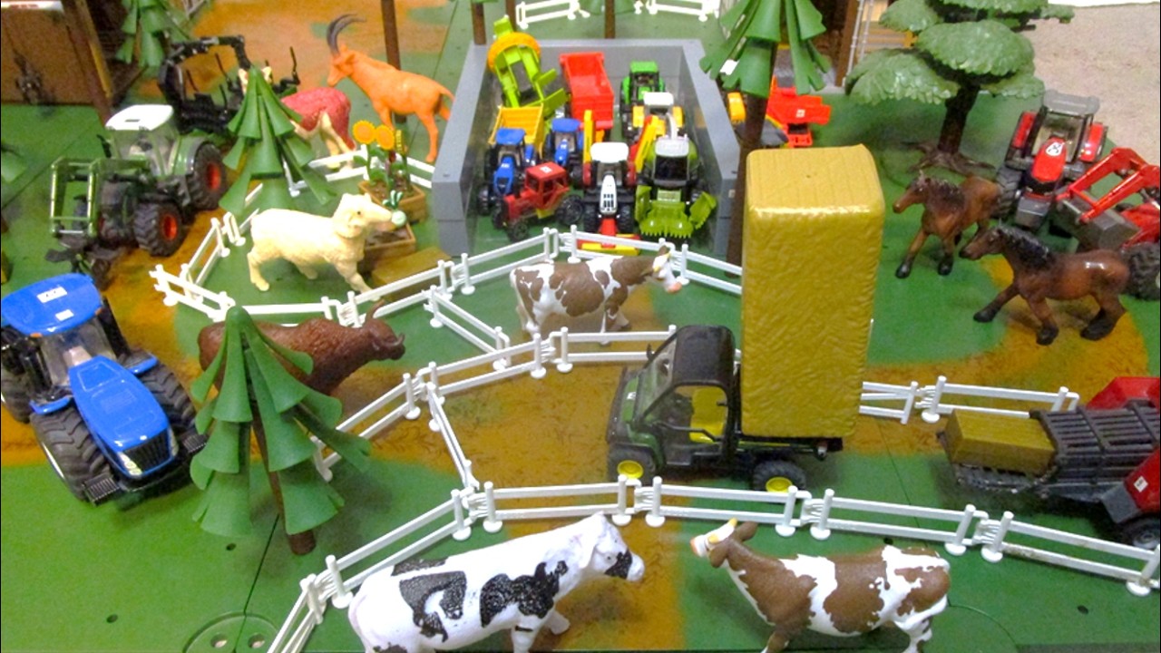 A lot of Animal on SIKU FARM -   SIKU  Tractors