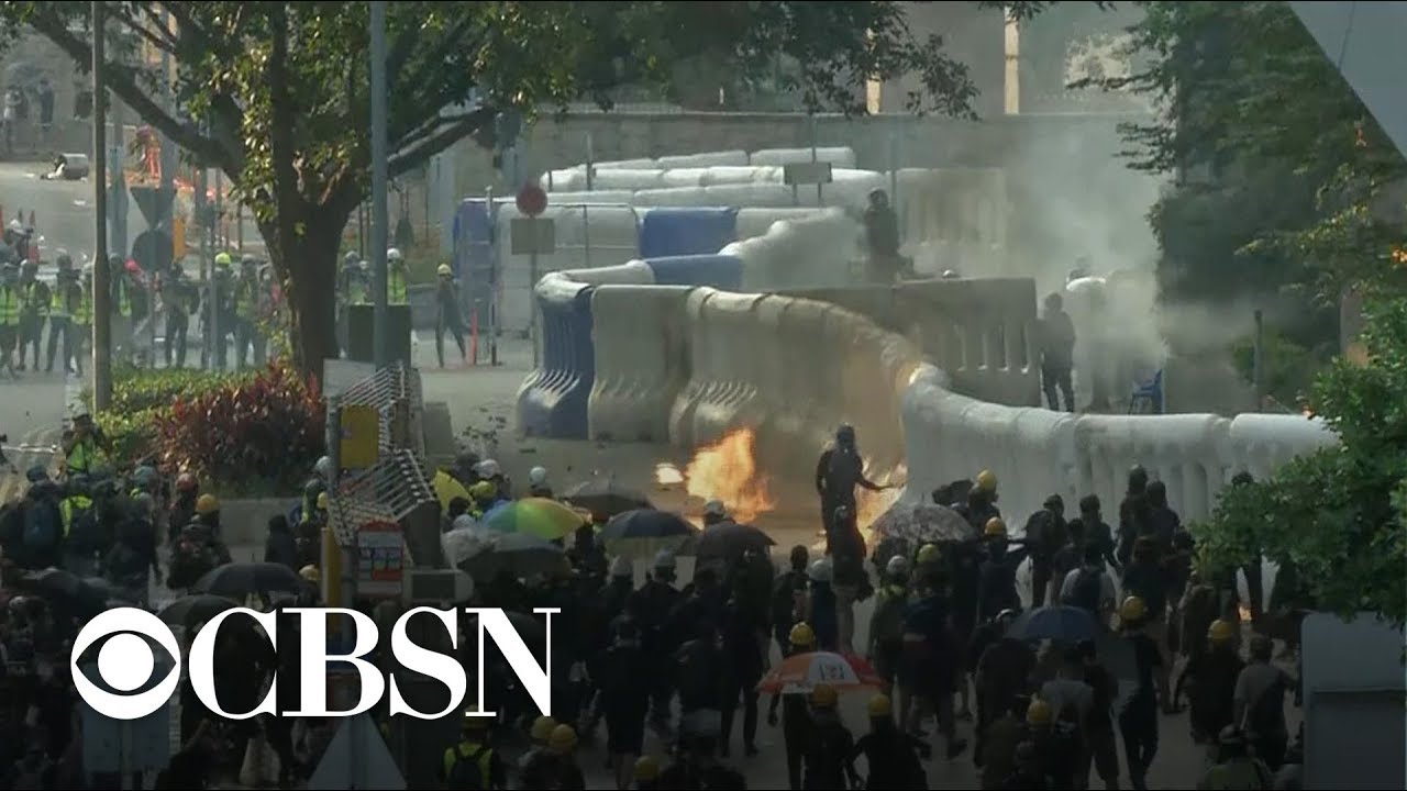 Violent protests erupt in Hong Kong