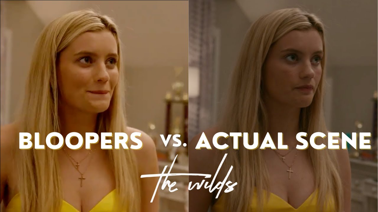 The Wilds S1 | Bloopers vs. Actual Scene