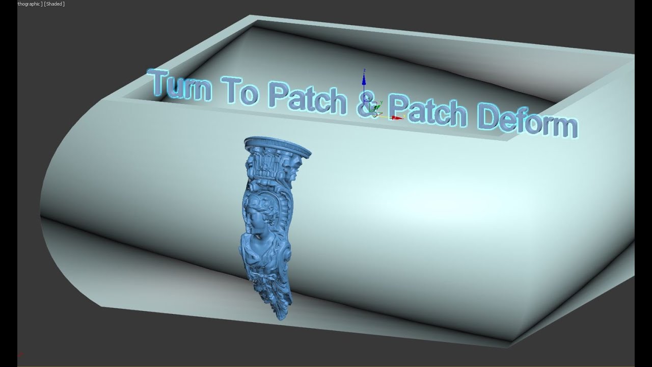 3dsMax уроки на русском 66 (Turn To Patch & Patch Deform)