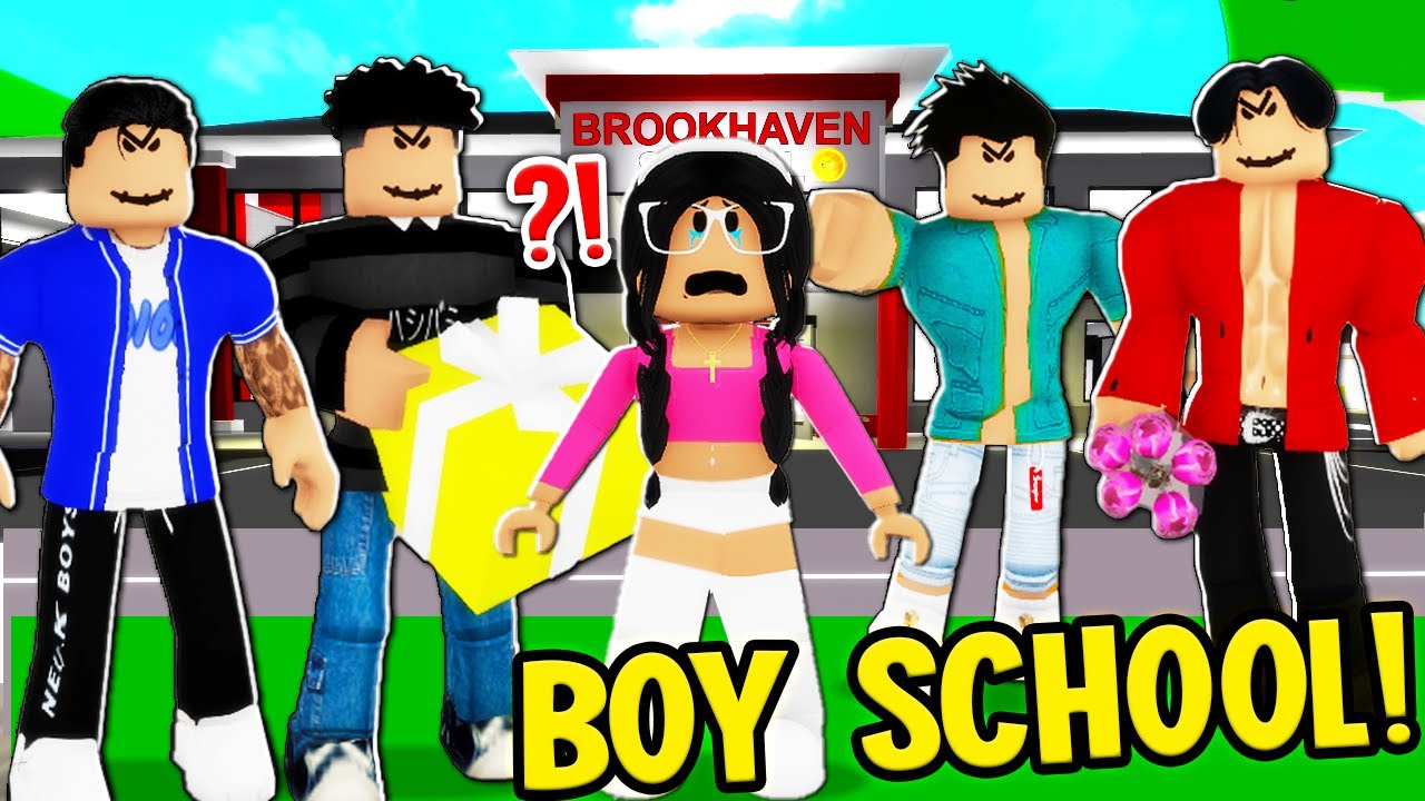 LAST GIRL in SLENDER SCHOOL: The MOVIE (Roblox Brookhaven RP)